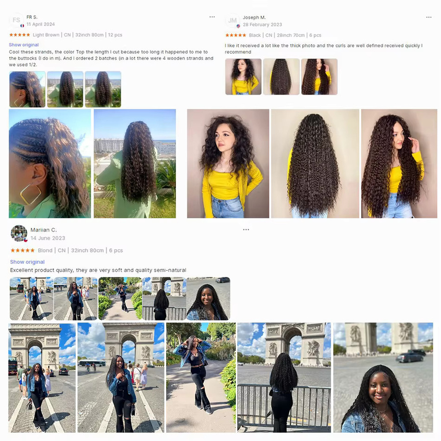 Anjo Plus Haarverlängerung, lockiges Haar, Unisex - Bild 5