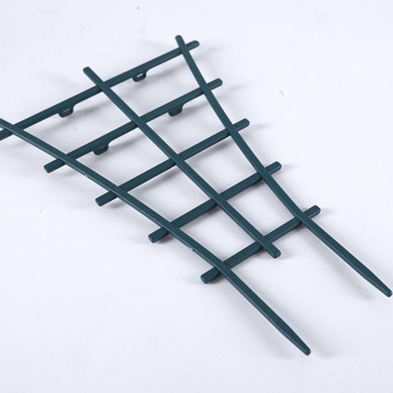 Zoeyi Pflanzenklettergerüst Stapelbare Stützgitter für Zimmerpflanzen und Gartenarbeit, 2er-Set, Weiß - Bild 1