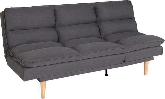 Schlafsofa MCW M79 Click-Clack Gästebett in Dunkelgrau mit Stoffbezug und Liegefläche 180 x 110 cm - Bild 2