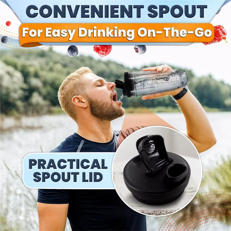 WHYY Ersatz-Mixbecher mit 32 Unzen Fassungsvermögen und Twist-On-Design für Ninja Mixer Modelle BL480 BL450 480D BN800 751 800 in Transparent - Bild 5