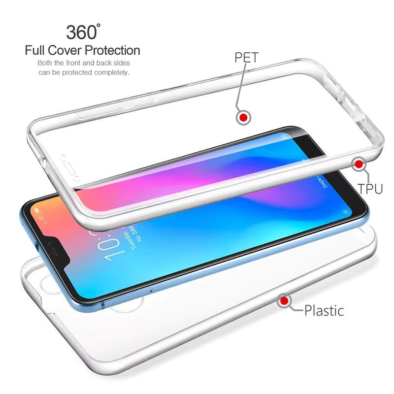 Transparente 360-Grad Ganzkörper Silikon Schutzhülle für Huawei P30 P40 P20 Lite Mate 10 Lite Mate 20 Pro P Smart und Honor 8X - Bild 2