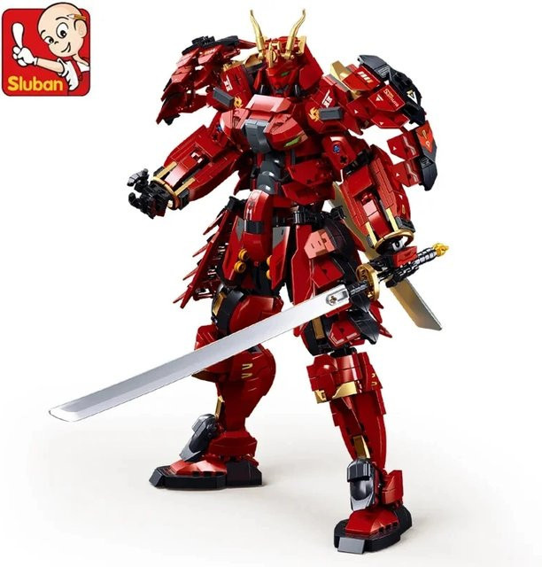 Sluban Flammenkrieg-Krieger Mecha, Baustein-Set, 923 Teile - Bild 1