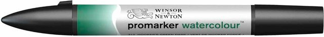 Winsor & Newton Promarker Aquarellmarker Hookers Green Dark mit Brush Spitze für Profis - Bild 1