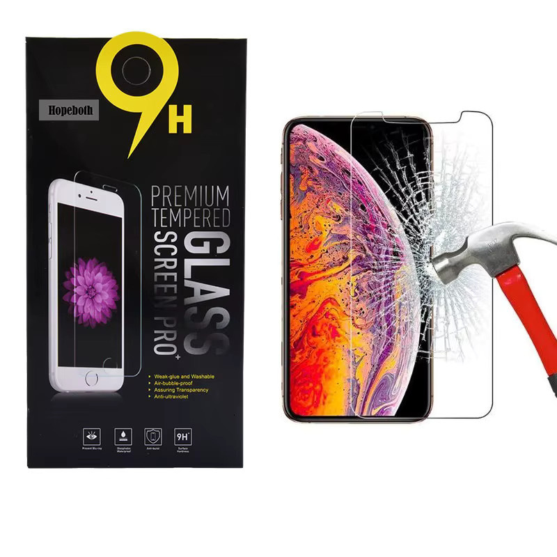 50 Stück hopeboth Displayschutzfolie aus 9H gehärtetem Glas, 0,3 mm dünn, transparent, passend für iPhone 15 16 14 13 12 11 Pro X XS MAX 7 8 Plus - Bild 1