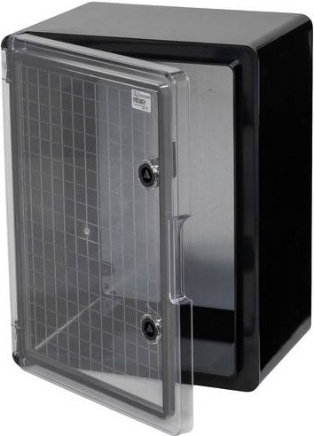 Boxexpert Installations-Gehäuse aus ABS Kunststoff in Schwarz und Transparent, B/T/H: 40,0 x 30,0 x 22,0 cm - Bild 1