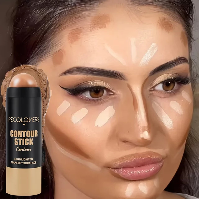 Highlighter Concealer Bronzer 3D Contour Boost Makeup Stick, schimmernd - Bild 1