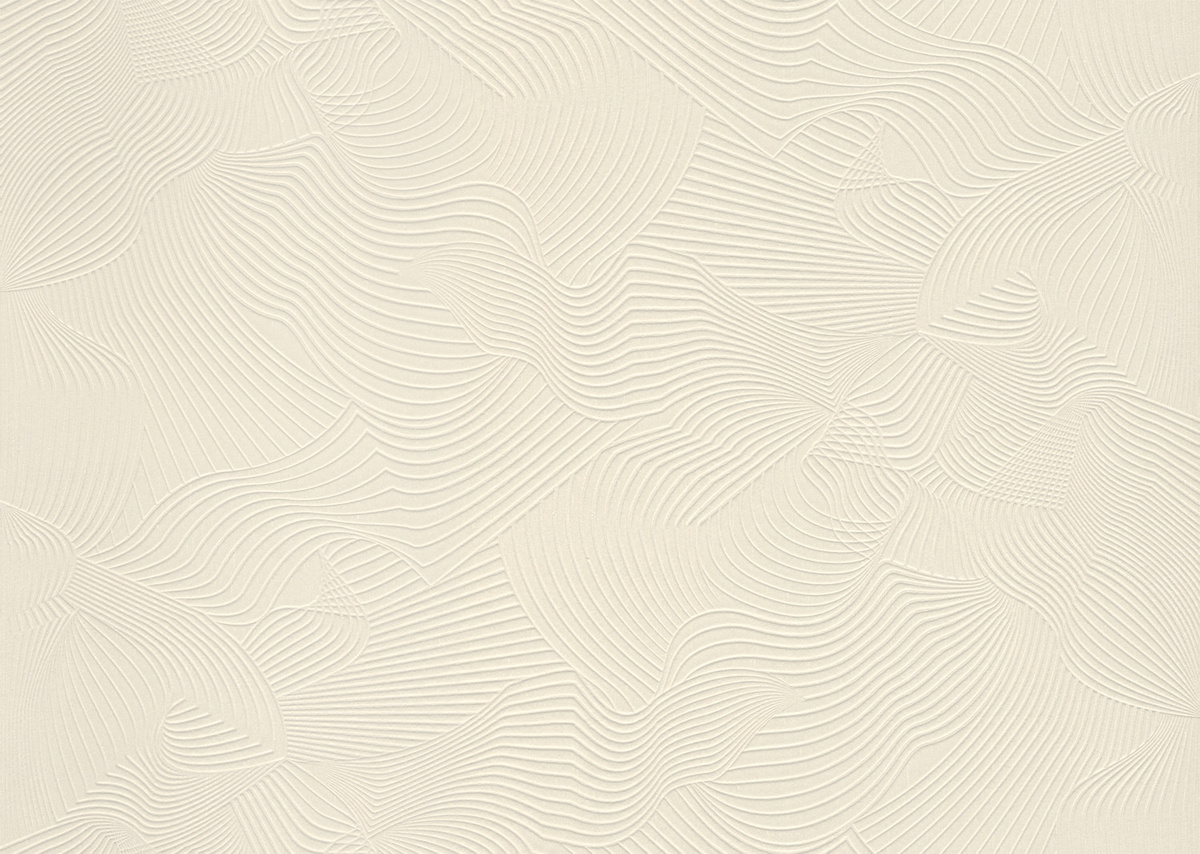 Moooi for Arte Wallpaper Techno Bee in Oyster White mit abstraktem geometrischem Design - Bild 1
