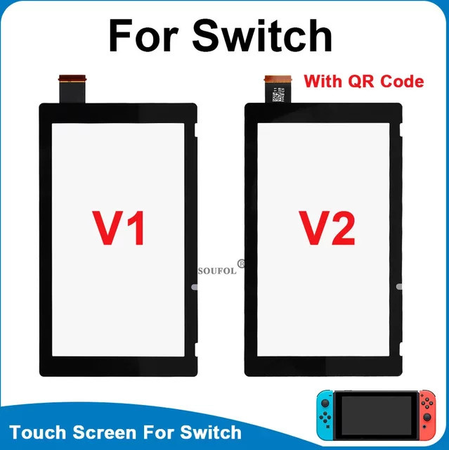MBCHIPSTAR Ersatz-Touchscreen für Nintendo Switch Konsole V1 V2 Original Neu in Schwarz - Bild 1