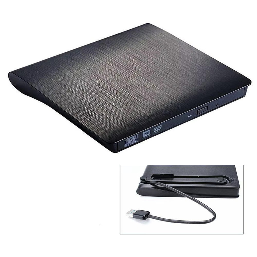 T.F.SKYWINDINTL Externes DVD-Laufwerk USB 3.0 Tragbarer CD-DVD-RW Brenner Optischer Player in Schwarz Kompatibel mit Windows 10 für Laptop und Desktop - Bild 4