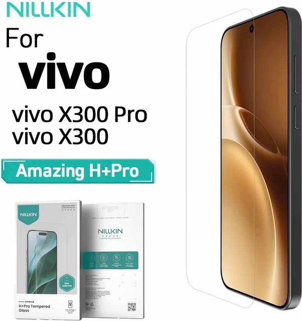 Nillkin Amazing H+PRO Gehärteter Glas-Displayschutz für Vivo X300 und X300 Pro, transparent, 9H Härte und 0,2 mm ultradünn - Bild 1