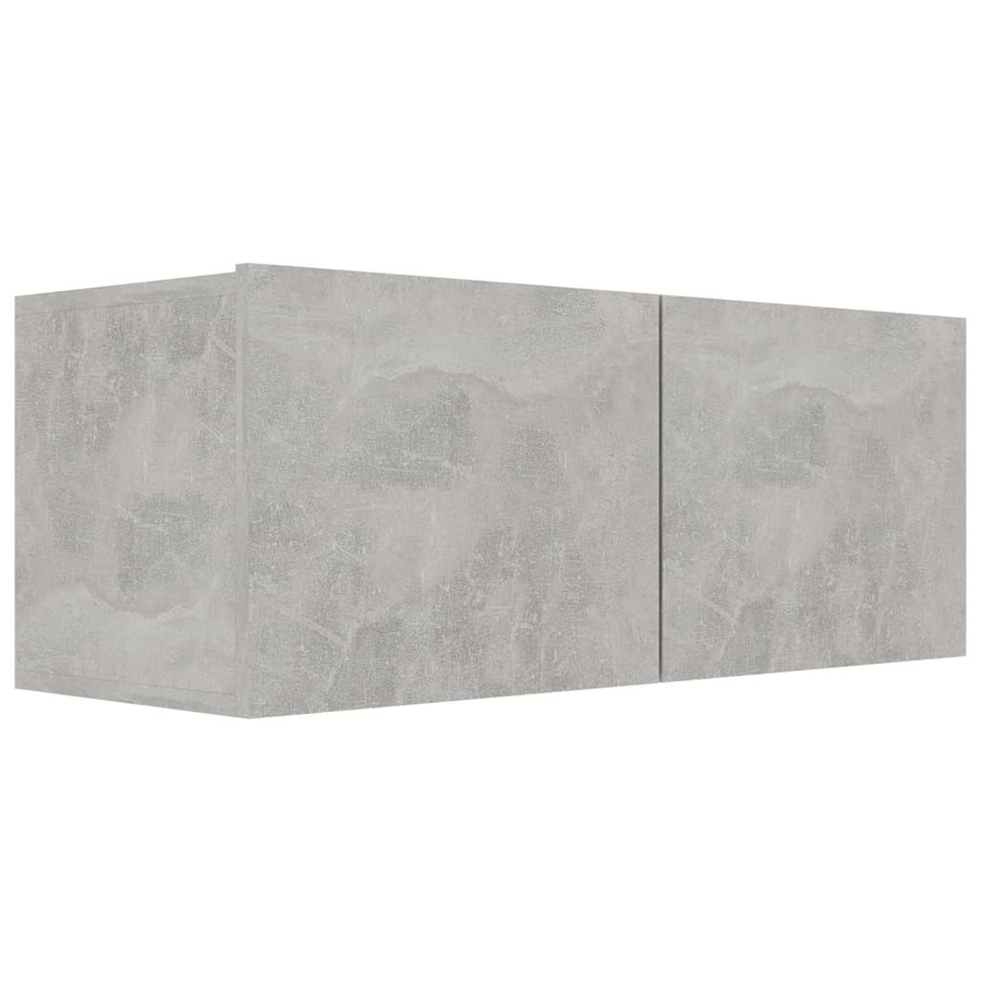 vidaXL 8-tlg. TV-Schrank-Set aus Holzwerkstoff in Grau, Wandmontage - Bild 3