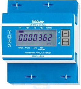 Eltako Drehstromzähler MID DSZ15D-3x80A blau, geeicht - Bild 1