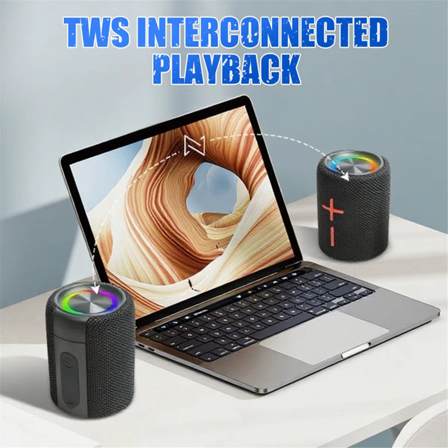 ABYA 2-in-1 Magnetischer Dualer Teilbarer Bluetooth-Lautsprecher in Schwarz mit 360° HIFI-Stereo-Sound - Bild 3