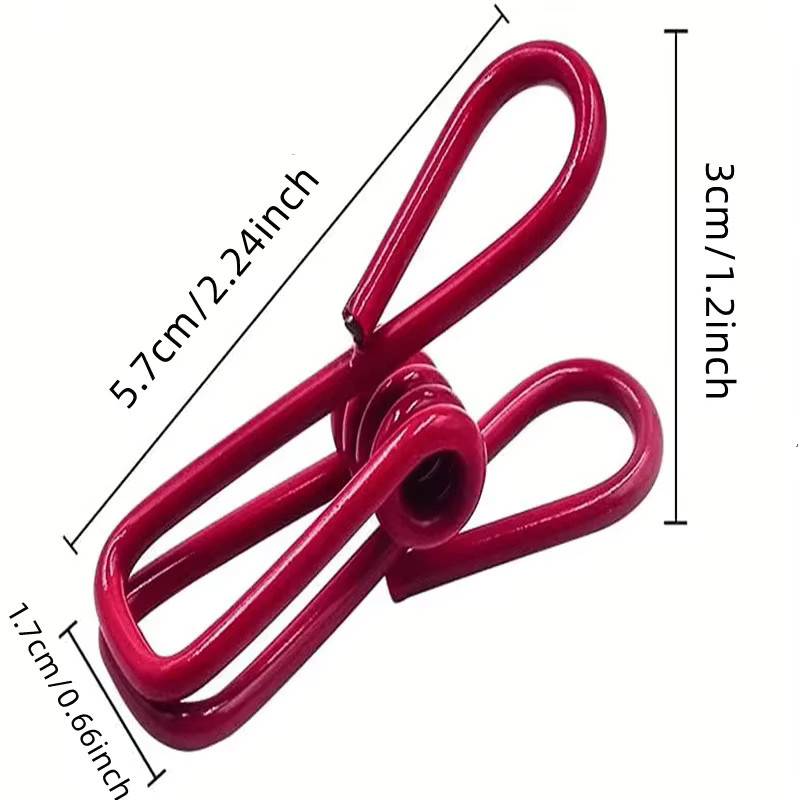10 Stück PVC-beschichtete Stahlklammern zum Versiegeln von Lebensmittelverpackungen und Tüten in Multicolour - Bild 4