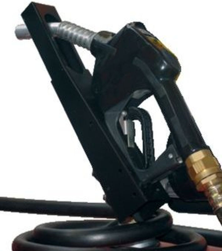 Zapfpistolenhalter Schwarz für CEMO Elektropumpen Cematic zur Montage am Pumpenfuß - Bild 2