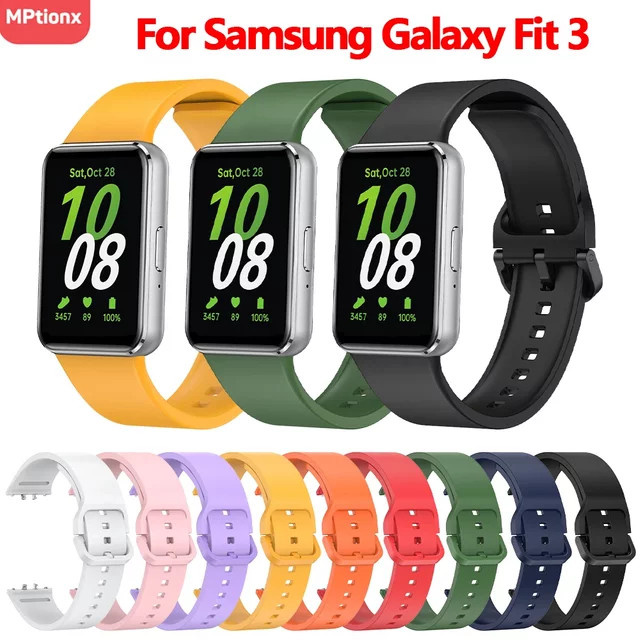Mptionx Uhrenarmband Silikon, Samsung Galaxy Fit 3, Unisex - Bild 1