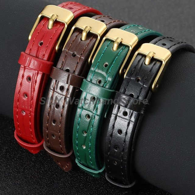 asukaband Uhrenarmband Leder, bunt, 8/10 mm - Bild 1