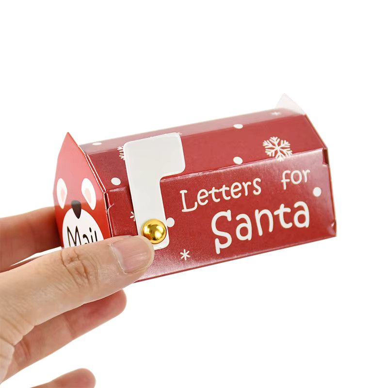 6er Set ZQNYCY Weihnachts Briefkasten Geschenkboxen mit Santa, Rentier und Schneeflocken Muster in Multicolor für Weihnachtsdekoration und Neujahrsfeiern - Bild 2