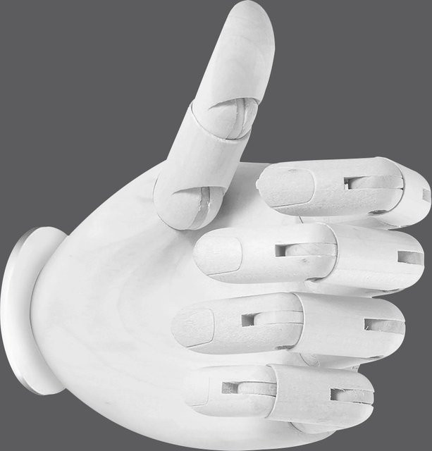 Just Light Wandleuchte Hold it Hand in Weiß mit Retrolook und verstellbarem Design - Bild 1