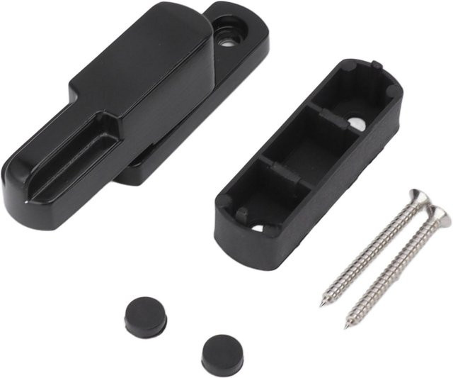 TOMTOP JMS Fensterflügelschloss aus Aluminiumlegierung in Schwarz, T-Typ Schiebefensterriegel als kindersicheres Sicherheitsschloss - Bild 1