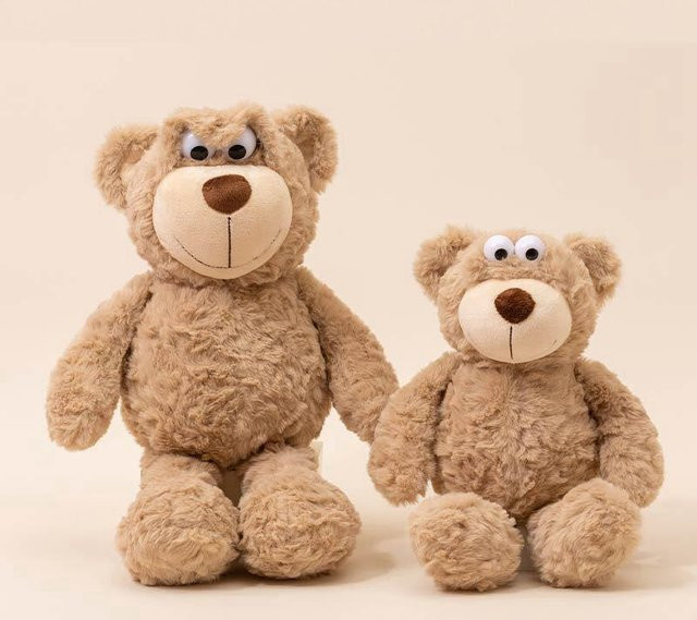 Bärenpuppe Schlafkissenpuppe, Plüschtierpuppe, braun, 35cm - Bild 1