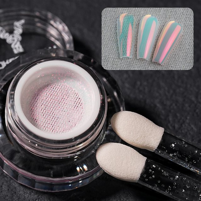 YOKEFELLOW GleamTap Cushion Afterglow Chrom-Nagelpulver - Bild 1