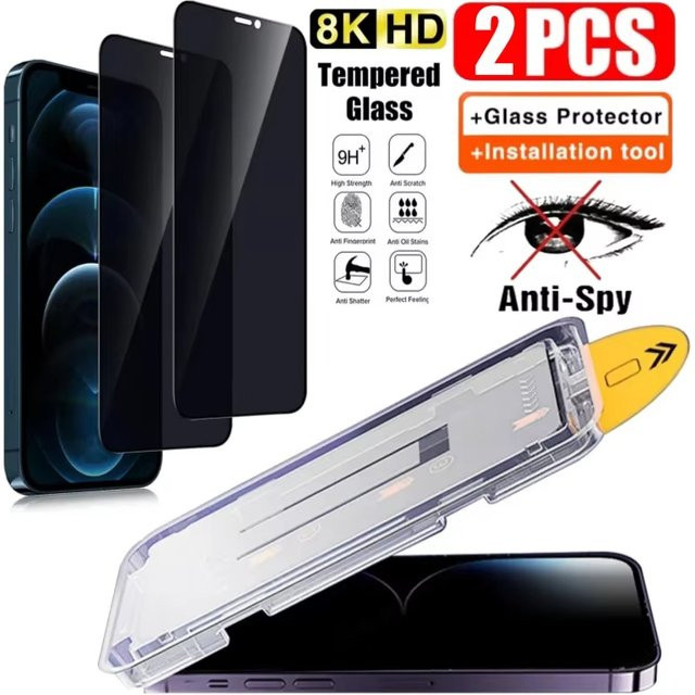Privatsphäre Screen Protector für Samsung Galaxy S25 S24 S23 S22 S21 sowie A56 A55 A54 A53 A52 A36 A35 A34 A33 A16 A15 A13 A06 5G, transparent - Bild 1