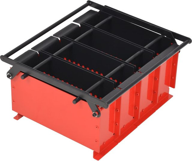 Papierziegelpresse aus Stahl von VD Home Furnishing in Schwarz und Rot, B/T/H: 38 x 31 x 18 cm - Bild 1