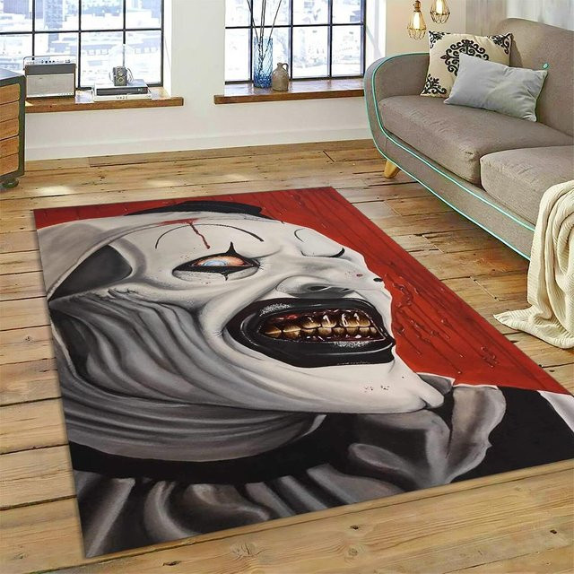 Karpetti 3D Terrifier 3 Horror Clown Teppich, Mehrfarbig, B/B: 120 x 160 cm - Bild 1