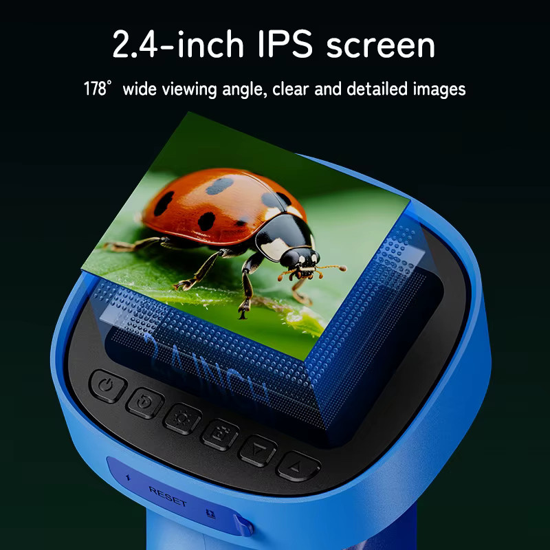 INSKAM Digitales Mikroskop, Mini-Mikroskopkamera, 1000-facher Zoom, Blau - Bild 3