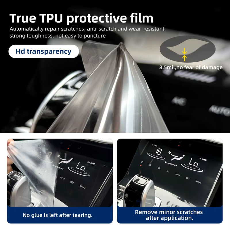 KUNGKIC TPU Schutzfolie Transparent für Mazda 6 Atenza 2020-2023 Innenraum Aufkleber für Mittelkonsole Navigator und Schalthebel - Bild 5