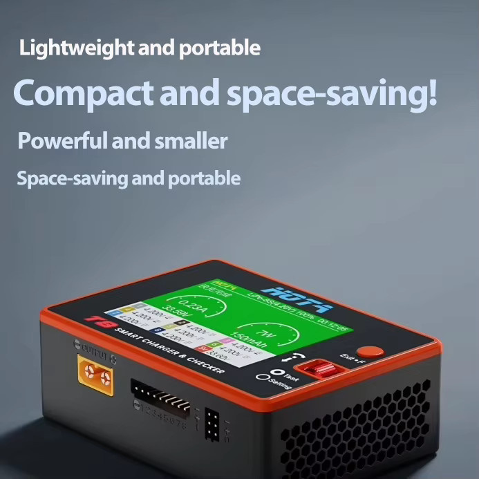 HOTA T8 Intelligentes Ladegerät für 1-8S Lithium-Akkus mit 22A Stromstärke und 650W für FPV Drohnen und RC Modelle - Bild 3
