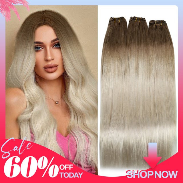 Moresoo Remy Haar Extensions, Balayage, Gerade, Damen - Bild 1