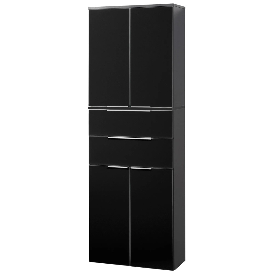 Fackelmann Bad-Hochschrank Kara in Anthrazit mit 4 Türen und 2 Schubladen, B/T/H: 60,4 x 32 x 176,1 cm - Bild 2