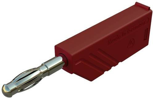 Hirschmann Test & Measurement LAS N WS Au Lamellenstecker gerade in Rot mit 4mm Stift-Durchmesser - Bild 1