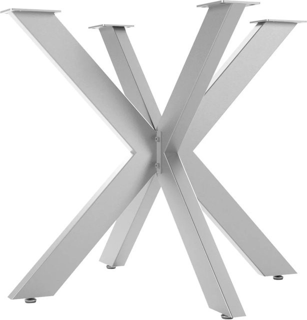 SO-TECH SPIDER Tischgestell aus Edelstahl gebürstet in Silber, B/T/H: 85 x 85 x 71 cm - Bild 1