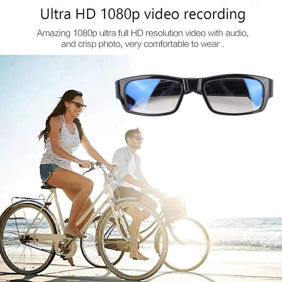 VBESTLIFE Action-Kamera Brille für Sport und Outdoor mit 1080P HD Videoaufnahme in Schwarz - Bild 4