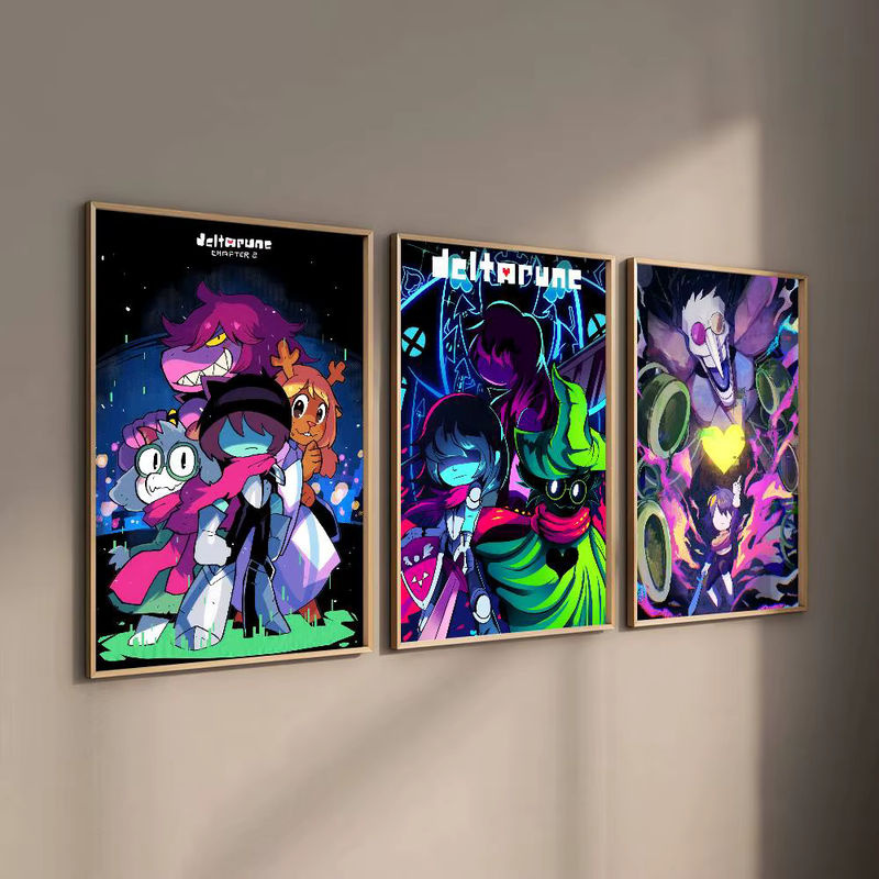 Hot Game Deltarune Wandkunst Poster, selbstklebend, rechteckig, multicolor - Bild 4