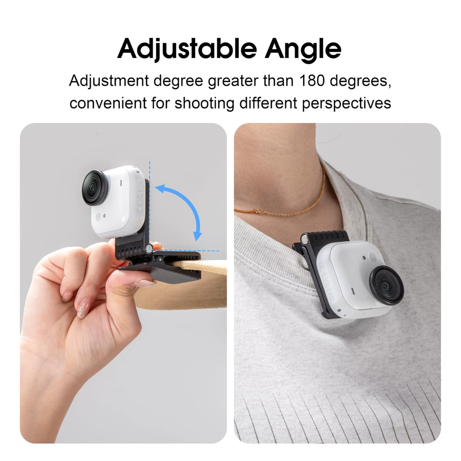 Magnetischer Rucksack-Halterungsständer und Schwenkclip mit Schnellverschluss als Hut-Halterungsadapter für Insta360 Go Ultra - Bild 4