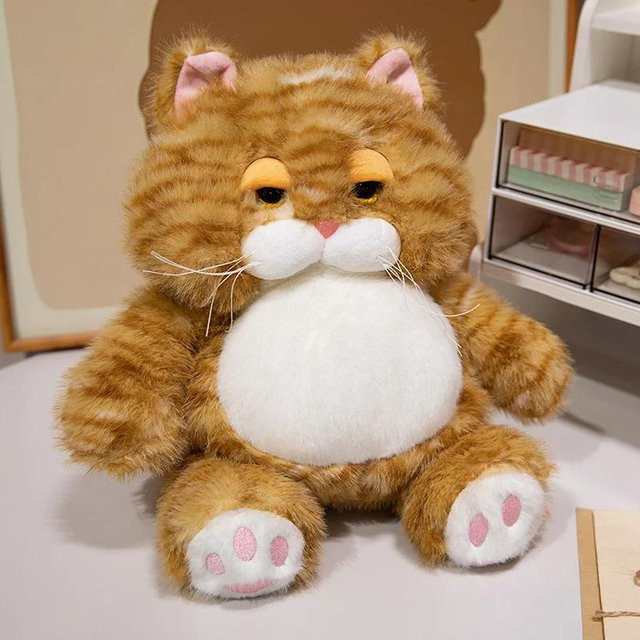 Pangcangshu Katze Plüschtier, weiß, ab 14 Jahren - Bild 1