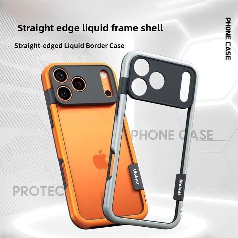 Stoßfeste Silikon-Schutzhülle mit weichem Rand für Apple iPhone 17 Pro Max, 16, 15, 14 Plus, 13 in Mehrfarbig und Grau - Bild 2