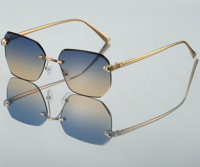 Kampt Sonnenbrille, randlos, quadratisch, Metall, multicolour - Bild 1