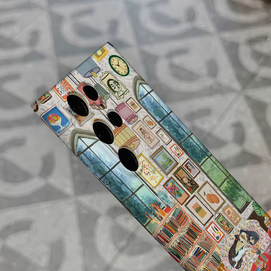 Vintage Art Parlor Katzen-Handyhülle für Samsung Galaxy S25 Ultra, S24 und S23 Ultra Plus, stoßfeste Doppelschicht Rückabdeckung, multicolour - Bild 5