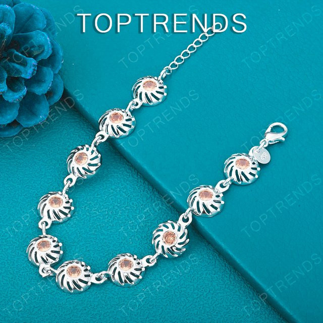 Armband 925 Silber, Zirkonia, Kristall, Damen - Bild 1