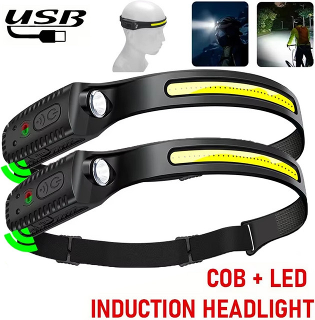 NEWBIRTH LED COB Outdoor Notfall Scheinwerfer, wasserdichter USB wiederaufladbarer Flutlicht Arbeitsscheinwerfer in Schwarz - Bild 1