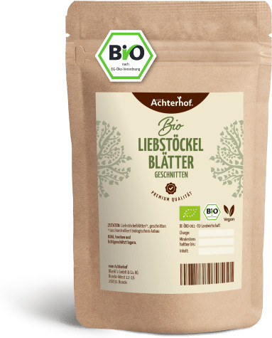 Achterhof Liebstöckelblätter geschnitten Bio getrocknet 250 g - Bild 1