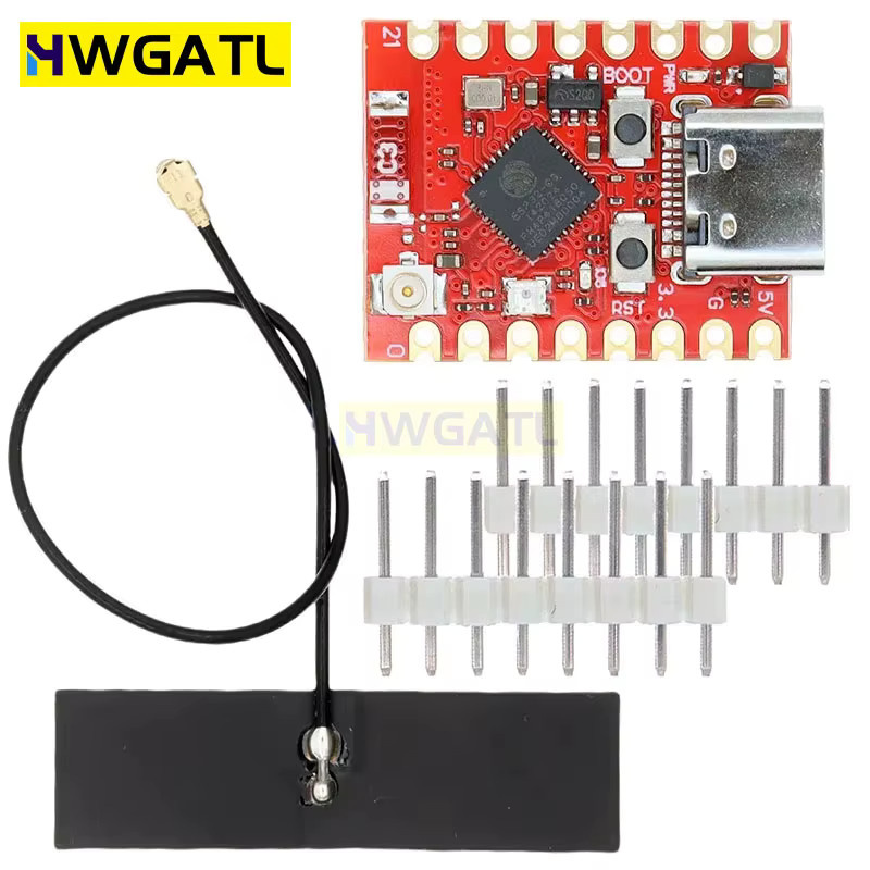 HWGATL ESP32-C3 SuperMini Plus Entwicklungsboard V2.0 mit WiFi und Bluetooth in Rot - Bild 4