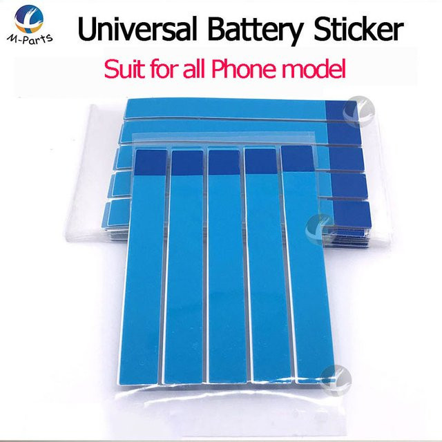 SKIG Universelle Batterie-Klebeaufkleber als doppelseitiges Klebeband für Huawei, Xiaomi, Oppo und weitere Smartphone-Modelle, 50-200 Stück - Bild 1