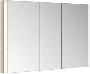 Keuco Spiegelschrank Somaris 3-türig in Weiß mit LED-Beleuchtung und Anti-Fog-Funktion, B/H/T: 120 x 71 x 11,5 cm - Bild 1