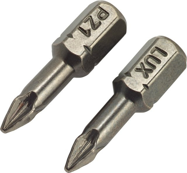 LUX-TOOLS Torsion Bit Comfort PZ1, 2 Stück, Silber - Bild 1